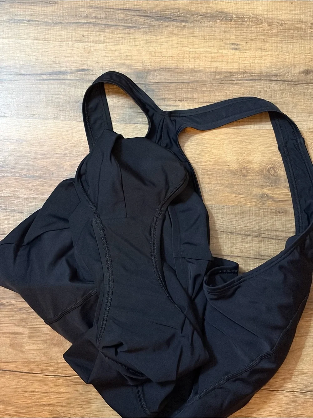 NWOT Speedo Black Solid Racerback One-Piece Swim Suit Sz 24 pool Beach travel